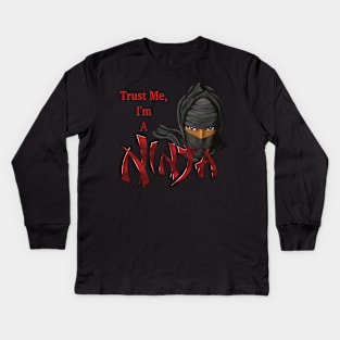 I Am A Ninja Kids Long Sleeve T-Shirt